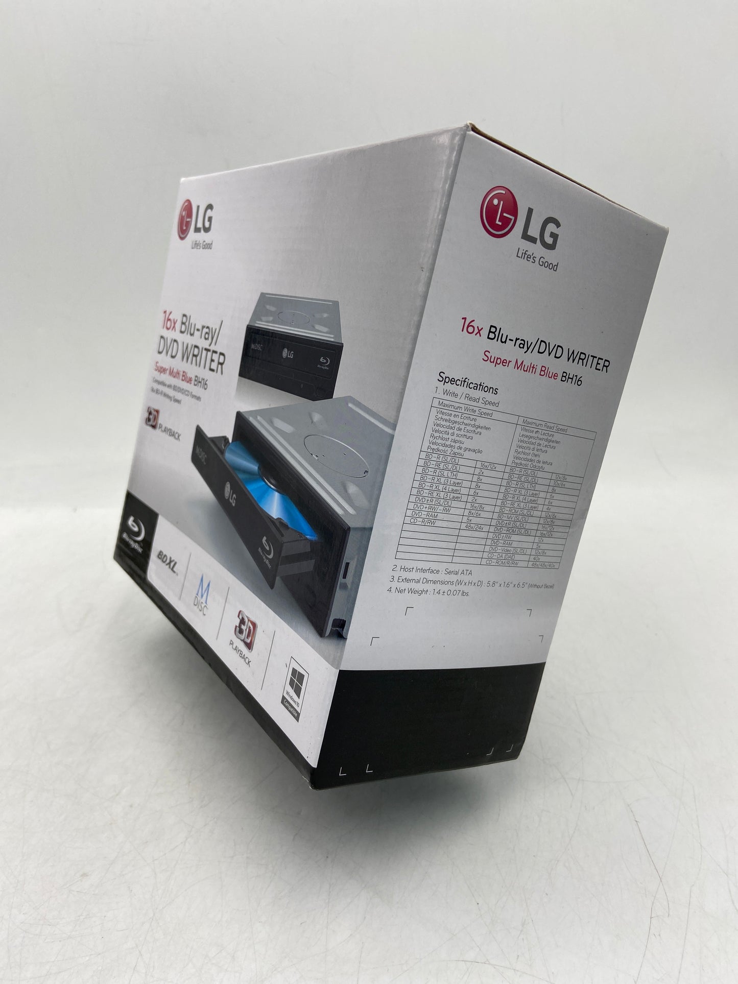 New LG Super Multi Blue bh16 16x Blu-ray / DVD Writer MAY66014517