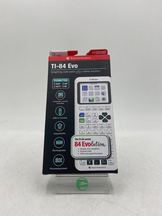 New Texas Instruments TI-84 Evo White Graphing Calculator