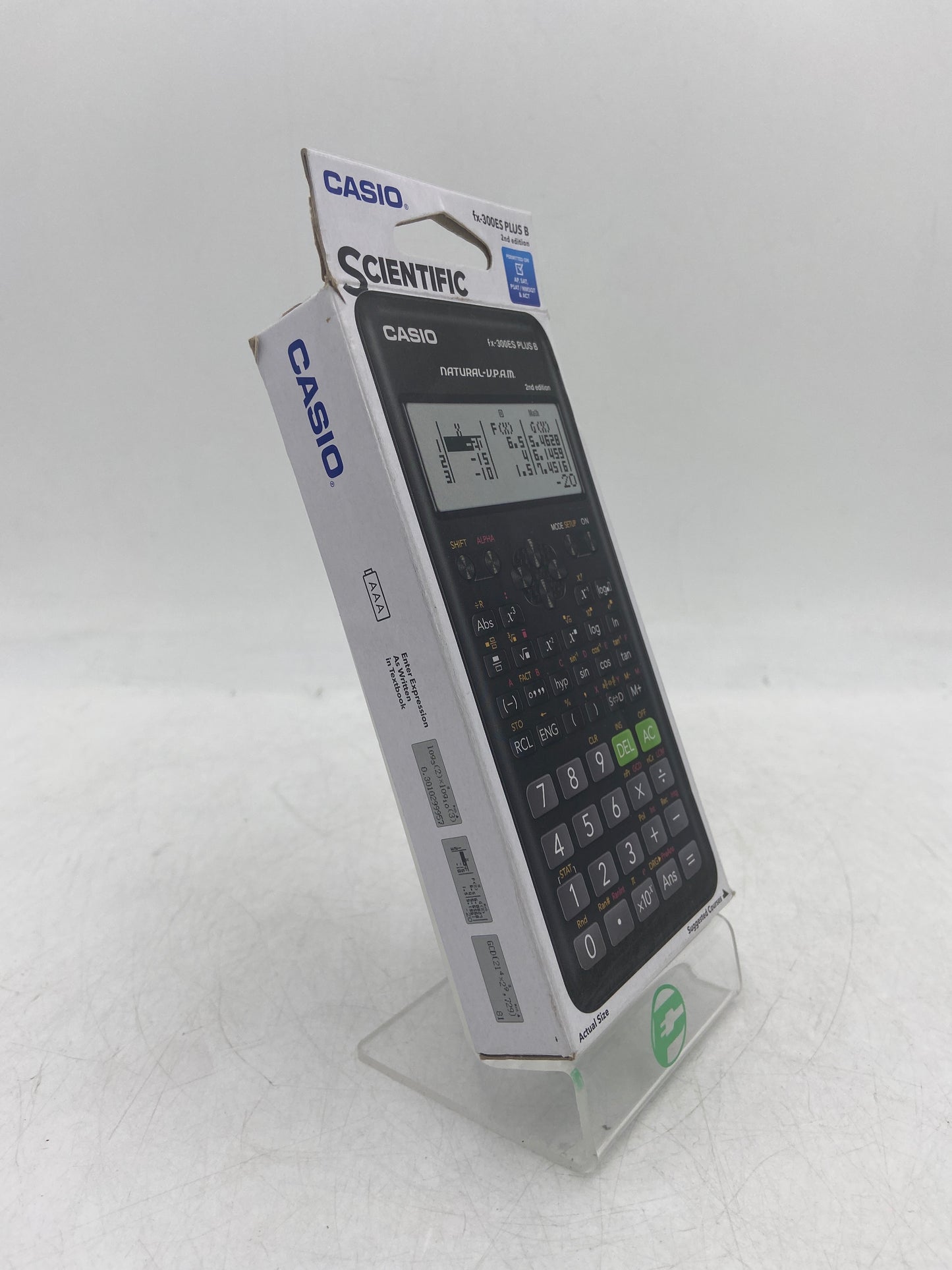 New Casio fx-300ES PLUS B (2nd Edition) Scientific Calculator Black