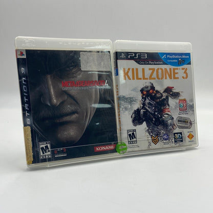 Lot of 2 Sony PlayStation 3 PS3 Killzone 3 and Metal Gear Solid 4