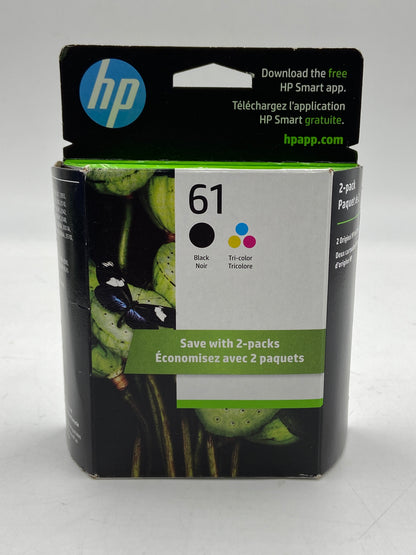 New HP 61 Black/Tri-color Ink Cartridge