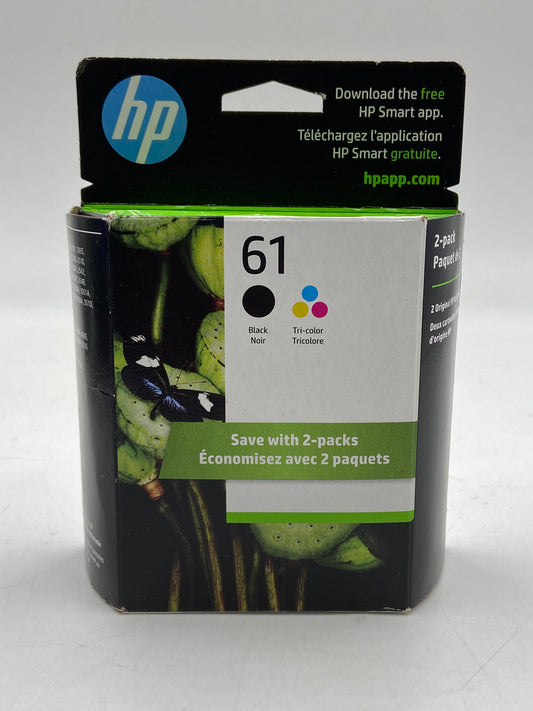 New HP 61 Black/Tri-color Ink Cartridge