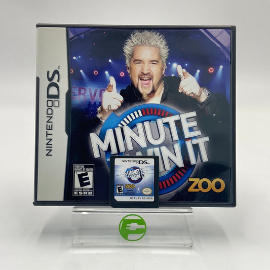 Minute To Win It (Nintendo DS, 2010) Includes Manual + Insert