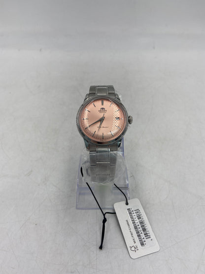 New Seiko Epson Orient Bambino Automatic Pink Dial Watch RA-AC0M11Y Stainless Steel Water Resistant Woman's Watch HAX-01V