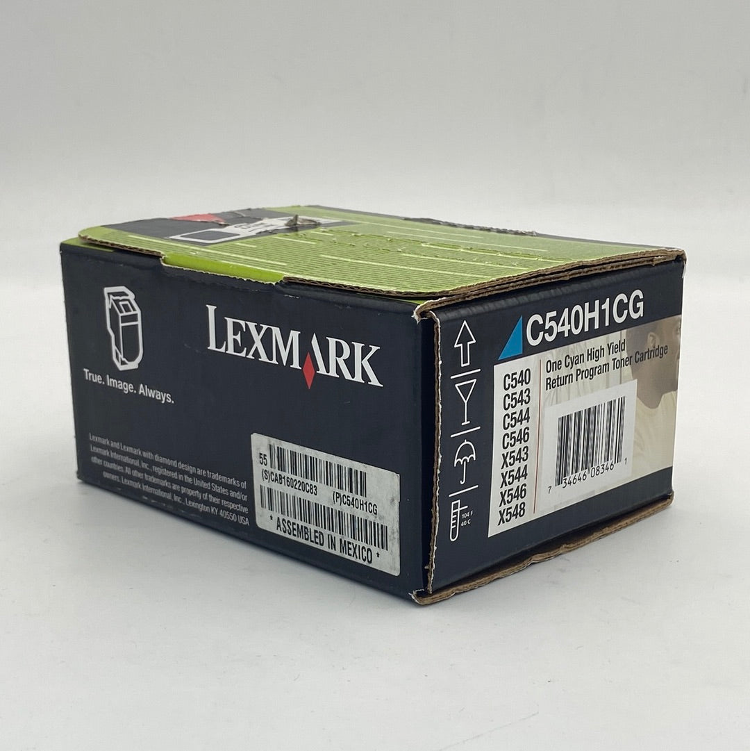 New Lexmark High Yield Toner Cartridge C540H1CG Cyan Ink Cartridge