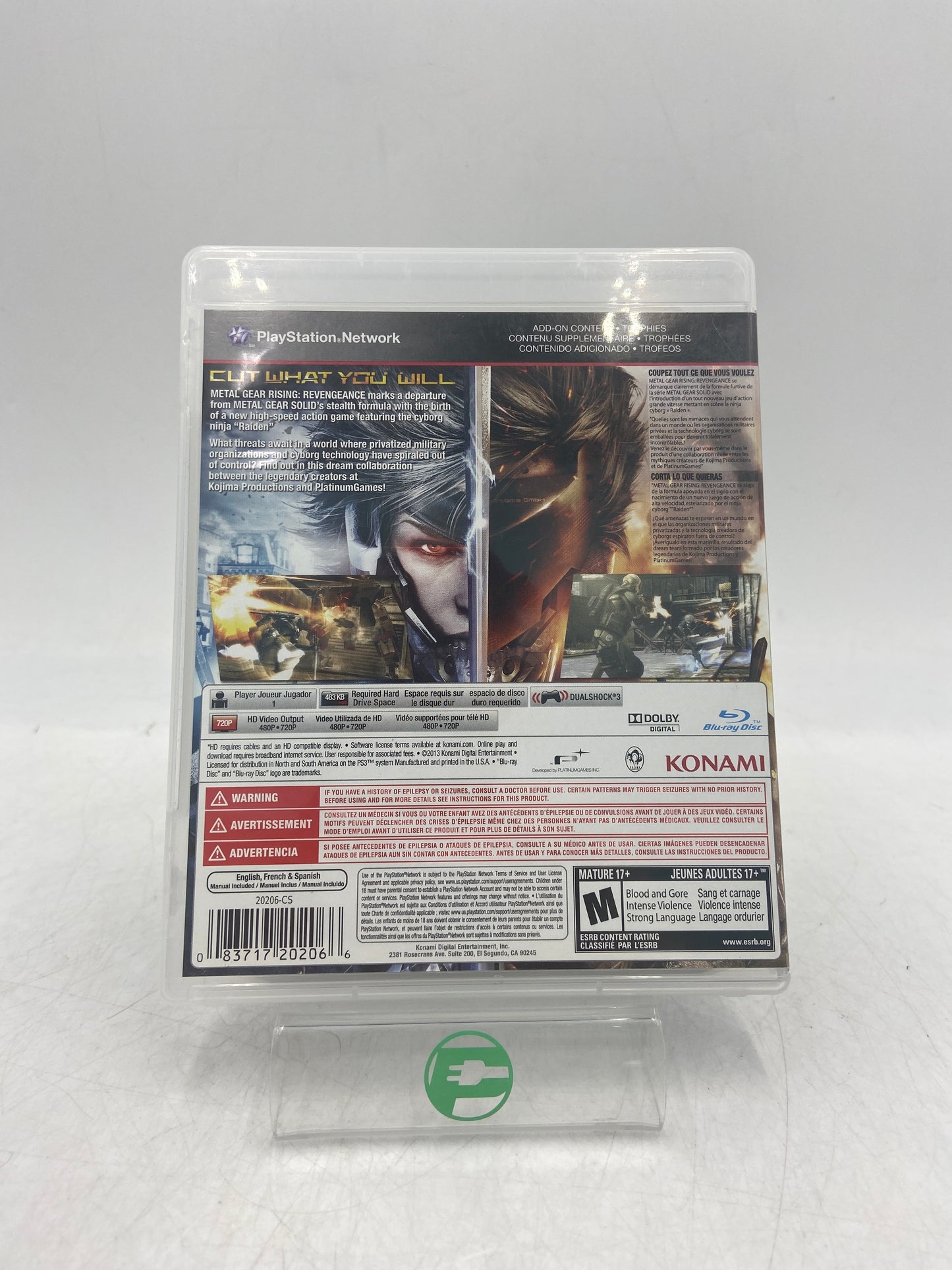 Metal Gear Rising: Revengeance (Sony PlayStation 3 PS3, 2013)