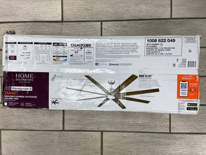 New HOME DECORATIONS COLLECTION KENGSGROVE II Smart Indoor Fan Brushed Nickel/Brown