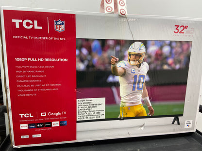 New TCL 32" 32S350G 1080p Full HD Resolution LED 1080p Smart TV