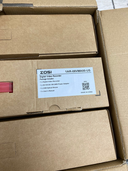 New ZOSI 8-Camera 8-Channel Video Surveillance System Smart Security System 8VMA-419W8S-00-US