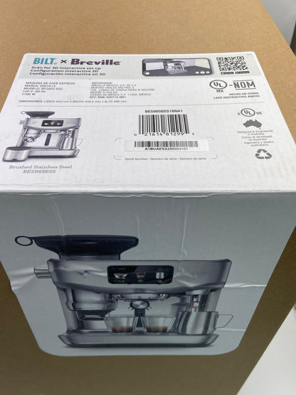 New Breville The Oracle Jet (Brushed, Stainless Steel) All-In-One Coffee Espresso Machine BES985