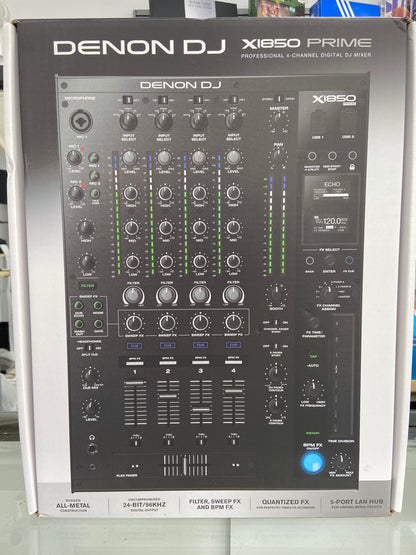 New Denon DJ X1850 Prime Professional 4-Channel Digital DJ Mixer X1850