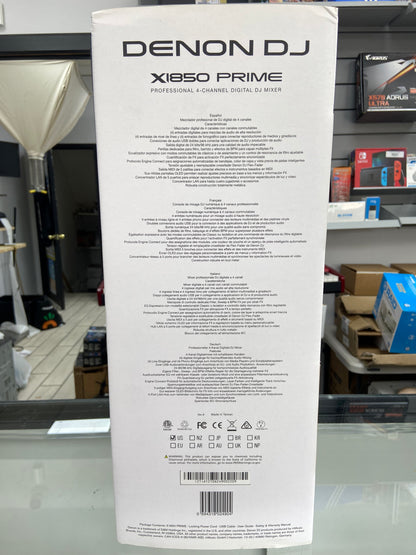 New Denon DJ X1850 Prime Professional 4-Channel Digital DJ Mixer X1850