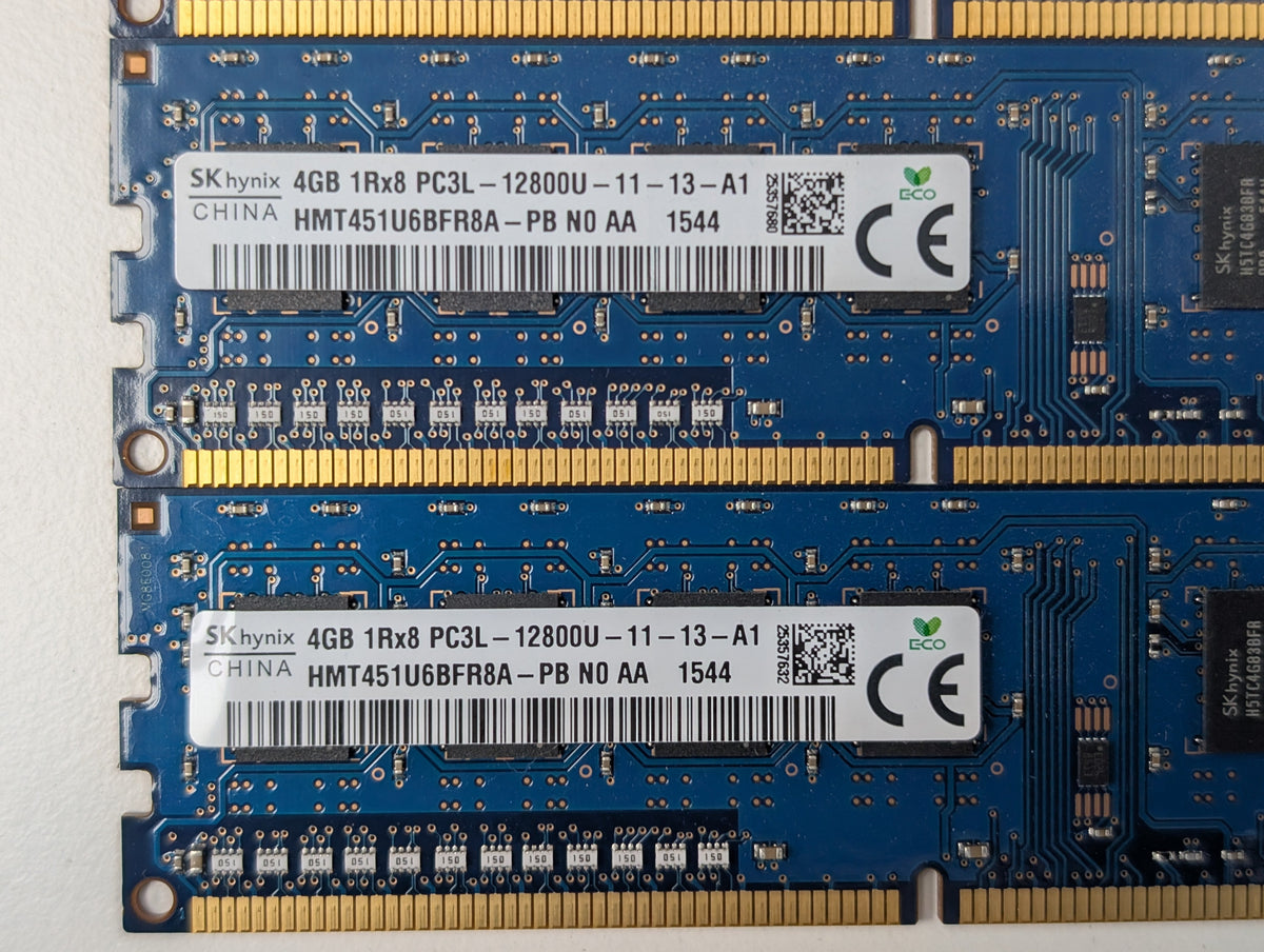SK Hynix 4GB PC3L-12800U DDR3L 1600MHz HP Desktop RAM Memory Bulk Lot