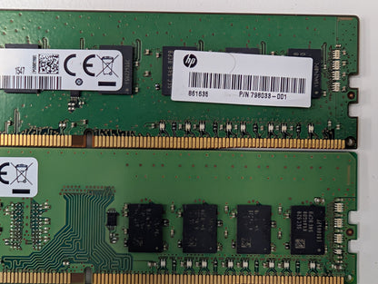 Samsung HP 4GB DDR4 2133MHz PC4-17000 UDIMM M378A5143EB1-CPB RAM Memory Lot Set