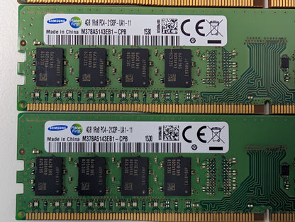 Samsung HP 4GB DDR4 2133MHz PC4-17000 UDIMM M378A5143EB1-CPB RAM Memory Lot Set
