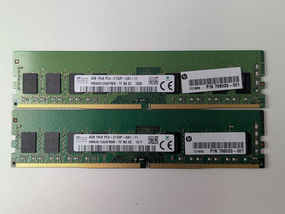 SK Hynix 4GB DDR4 2133MHz PC4-17000U OEM Desktop RAM UDIMM Memory Set 798033-001