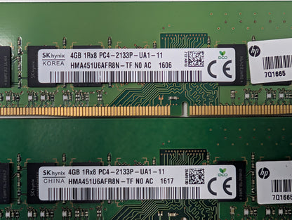 SK Hynix 4GB DDR4 2133MHz PC4-17000U OEM Desktop RAM UDIMM Memory Set 798033-001