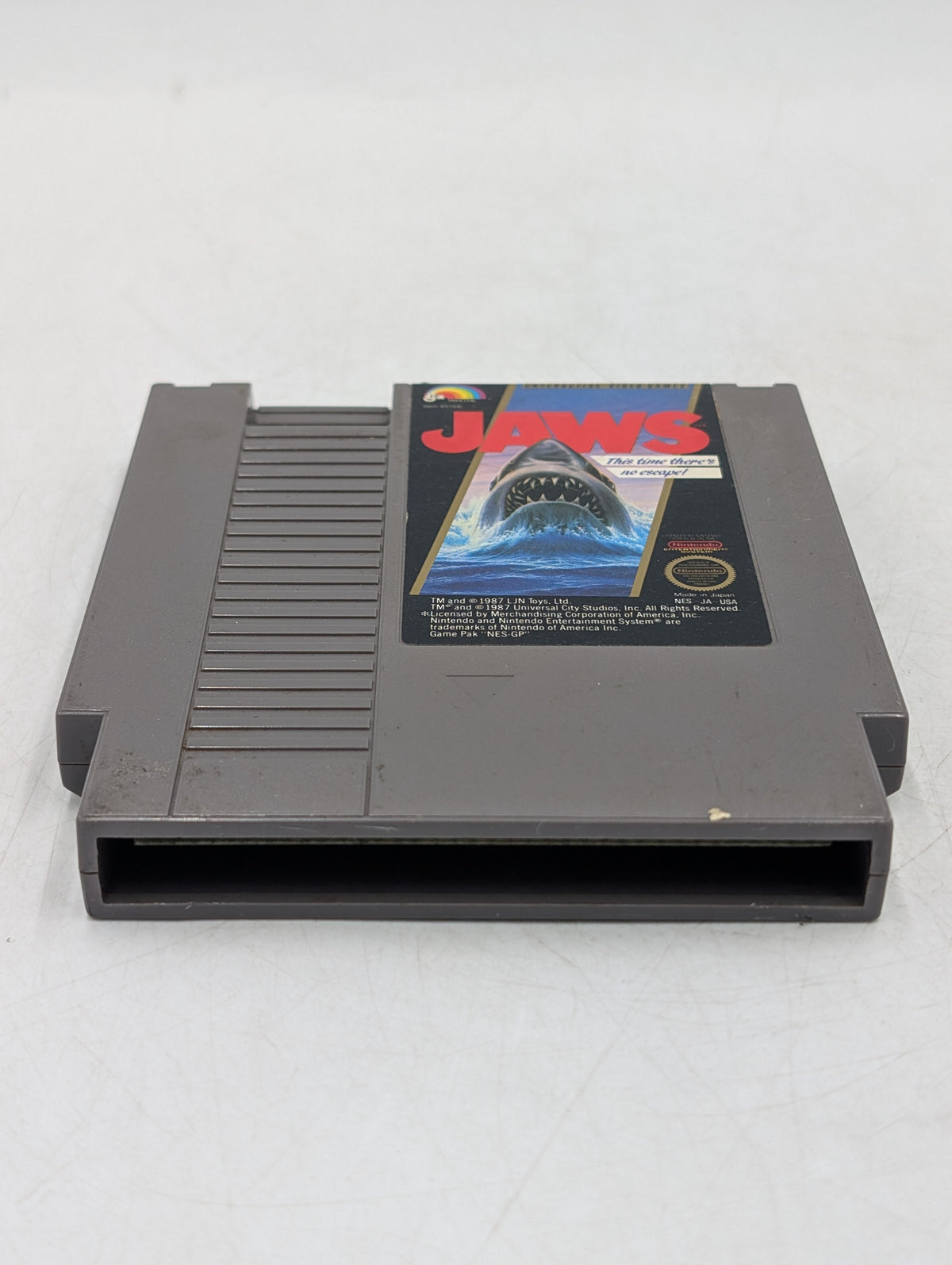 Jaws Nintendo NES 1987 Video Game Cartridge LJN LTD NES-JA-USA
