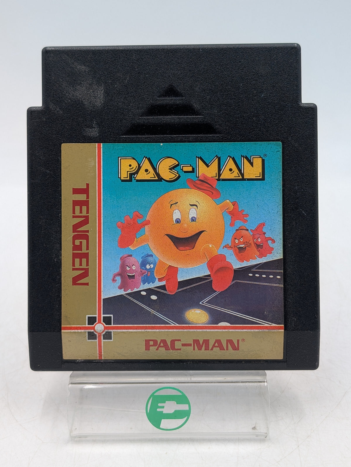 Pac-Man Nintendo NES 1990 Tengen Black Video Game Cartridge