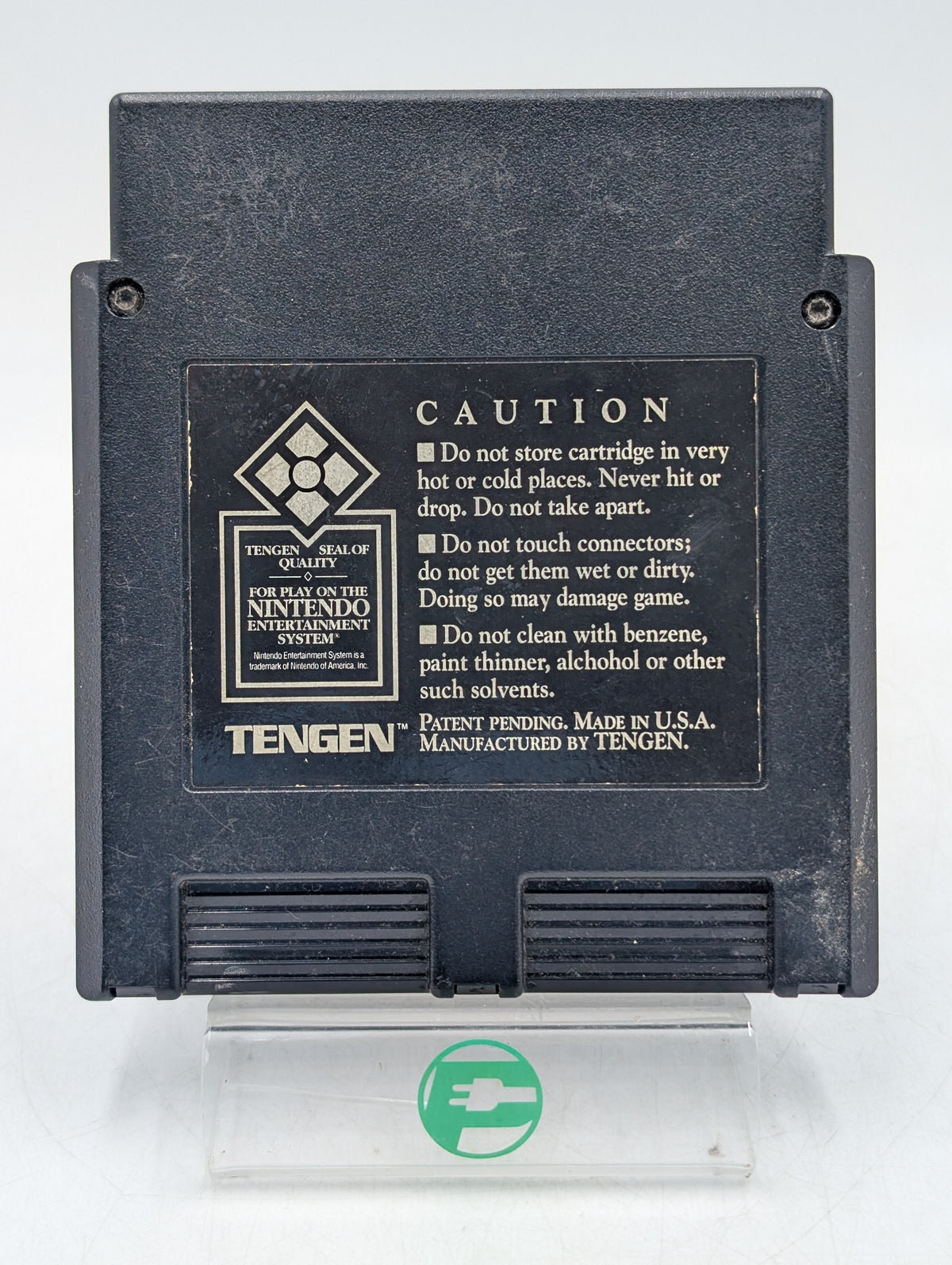 Pac-Man Nintendo NES 1990 Tengen Black Video Game Cartridge