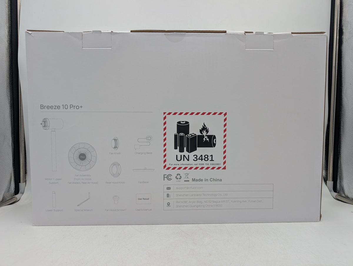 New Open Box Ofuzzi Breeze 10 Pro+ Smart 39'' Pedestal Quiet Fan USAFTKN1042200