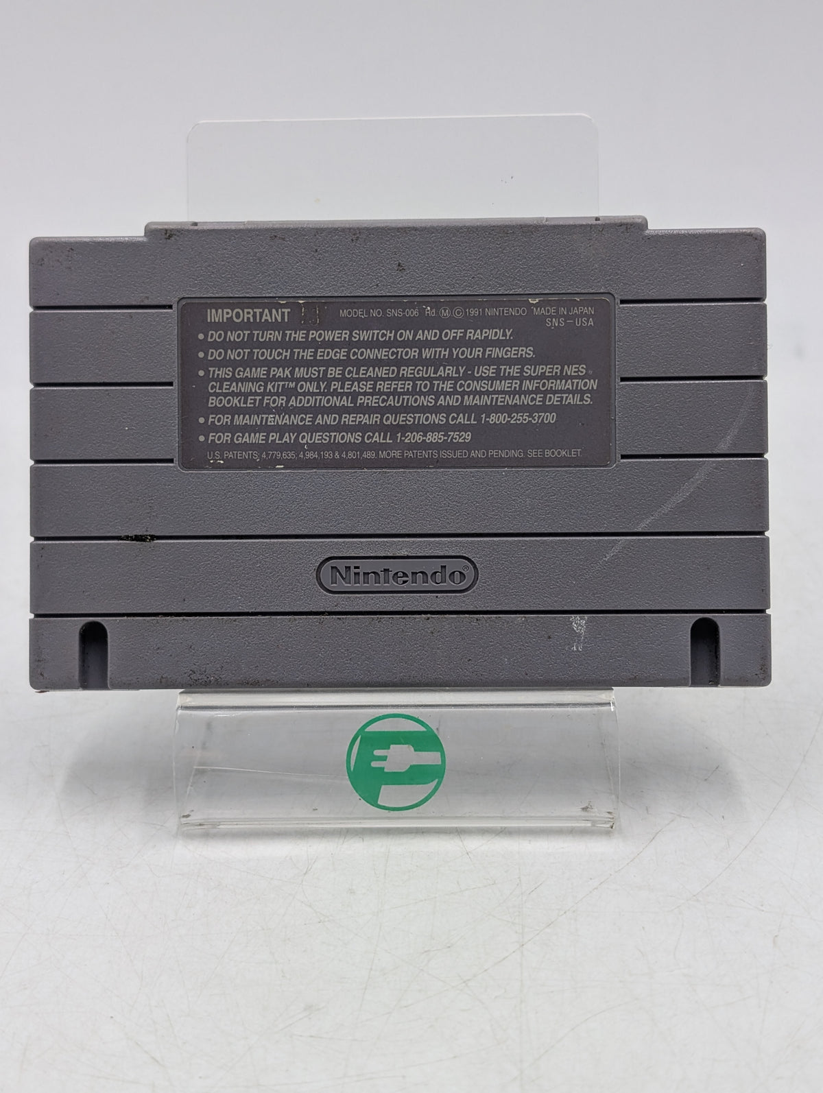F-Zero Super Nintendo SNES 1991 Racing Video Game Cartridge SNS-006 SNS-FZ-USA