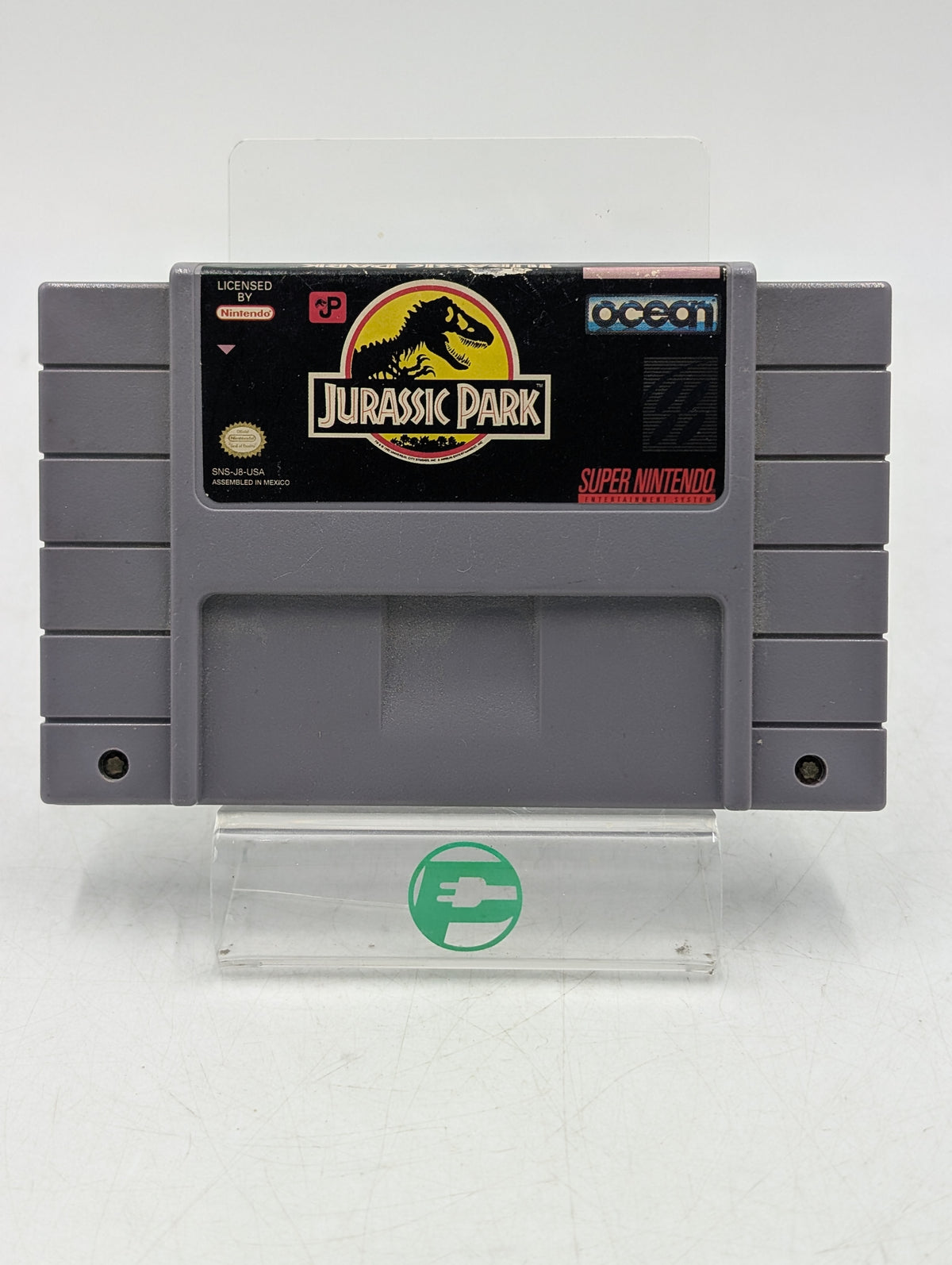 Jurassic Park Super Nintendo SNES 1993 Video Game Cartridge SNS-006 SNS-J8-USA