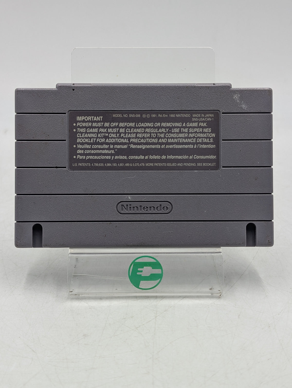 Congo's Caper Super Nintendo SNES 1993 Video Game Cartridge SNS-J2-USA VTG RARE