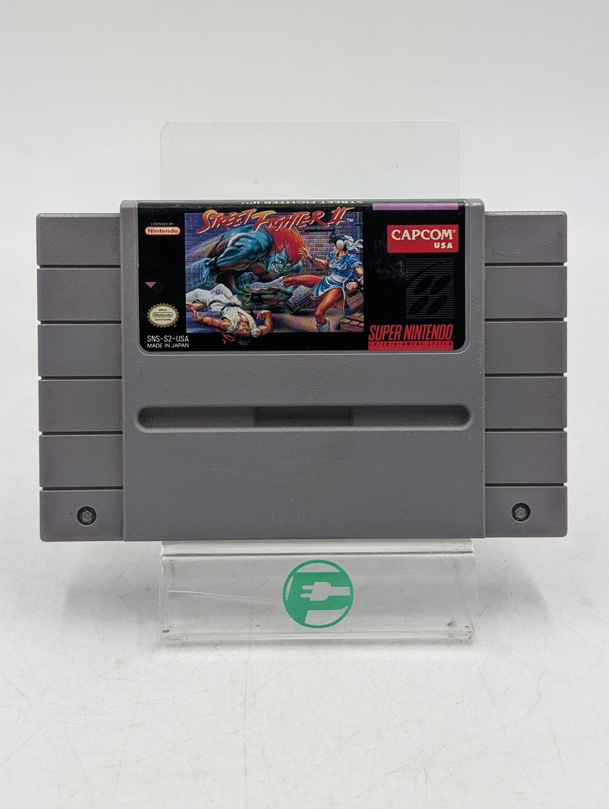 Street Fighter II The World Warrior Super Nintendo SNES 1992 Game Cartridge USA