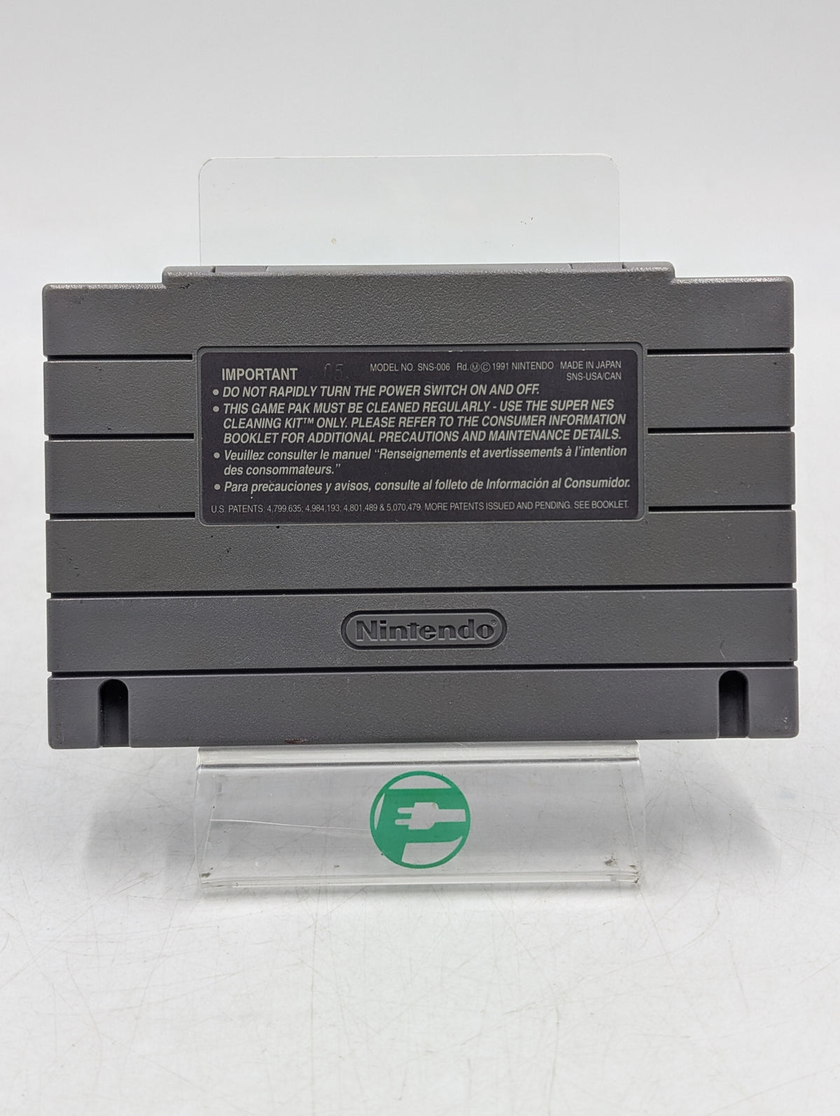 Street Fighter II The World Warrior Super Nintendo SNES 1992 Game Cartridge USA