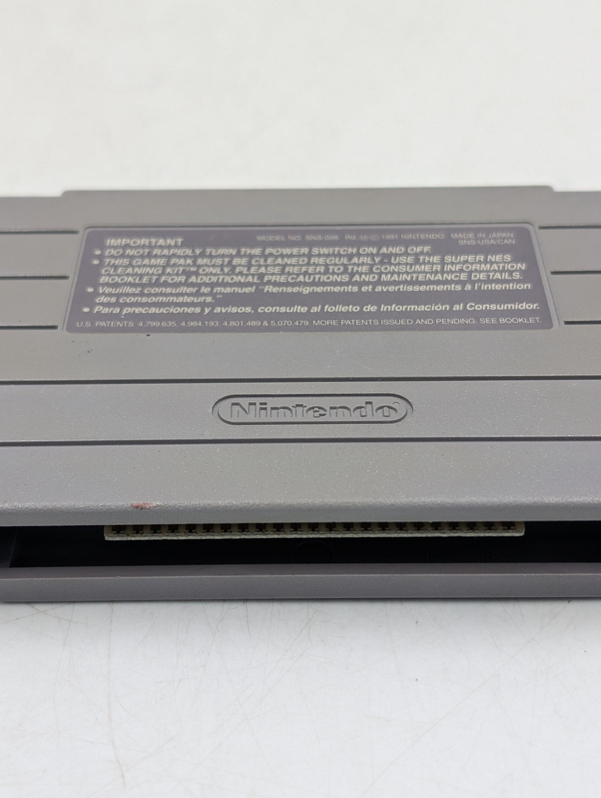 Street Fighter II The World Warrior Super Nintendo SNES 1992 Game Cartridge USA