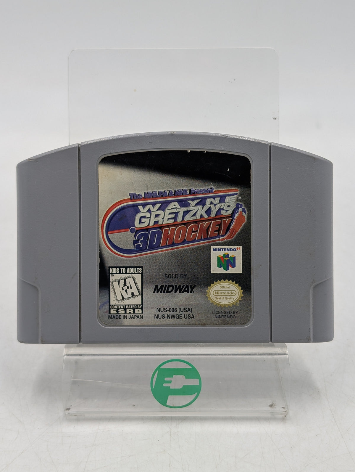 Wayne Gretzky's 3D Hockey Nintendo 64 N64 1996 Video Game Cartridge NUS-NWGE-USA