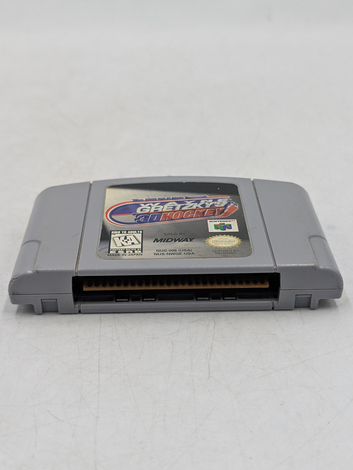 Wayne Gretzky's 3D Hockey Nintendo 64 N64 1996 Video Game Cartridge NUS-NWGE-USA