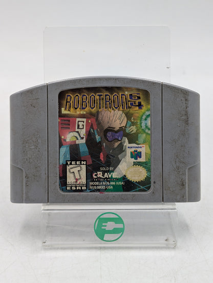 Robotron 64 Nintendo N64 1998 Video Game Cartridge N64-ROBOTRON-64 RETRO RARE