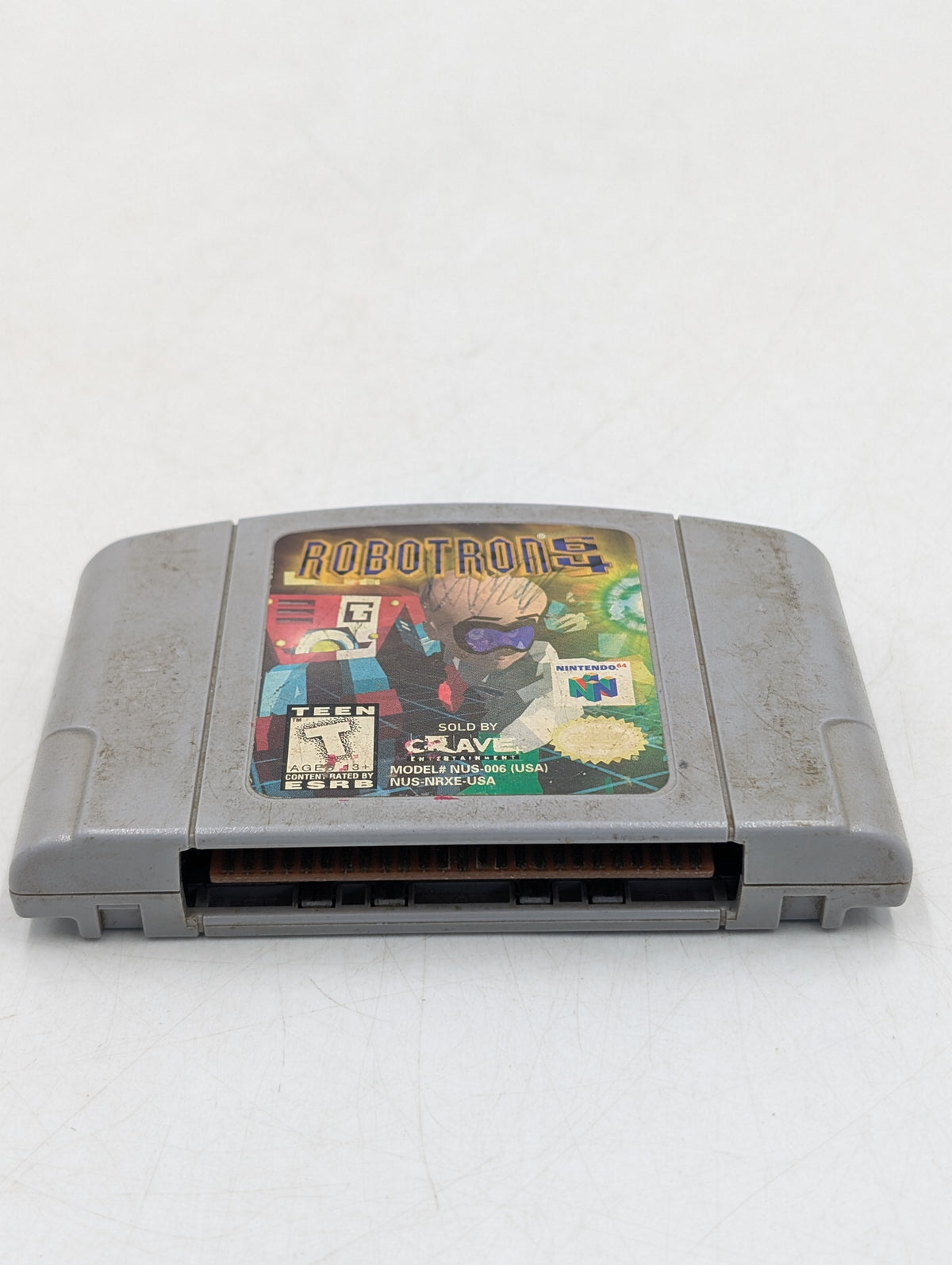Robotron 64 Nintendo N64 1998 Video Game Cartridge N64-ROBOTRON-64 RETRO RARE