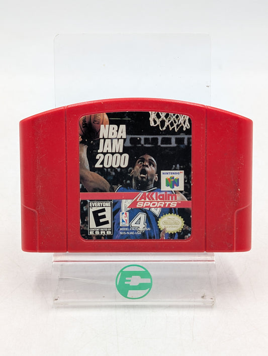 NBA Jam 2000 Nintendo 64 N64 Red 1999 Video Game Cartridge NUS-006 NUS-NJAE-USA