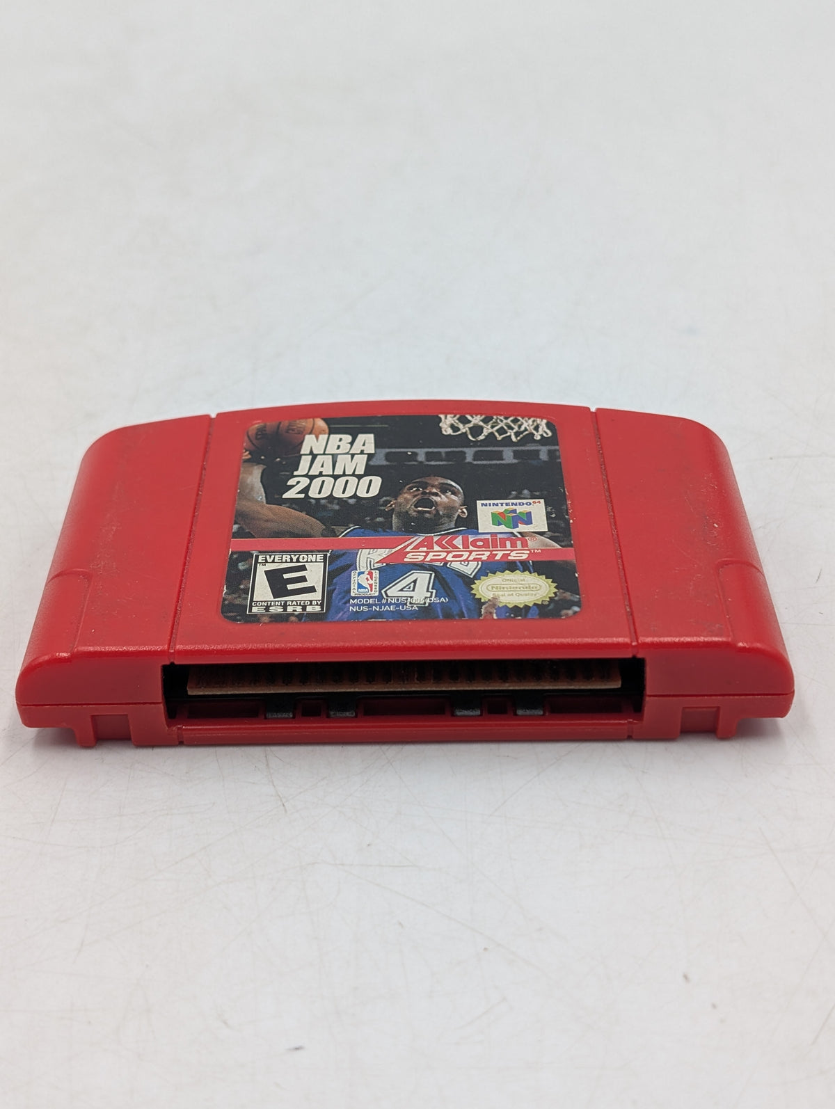 NBA Jam 2000 Nintendo 64 N64 Red 1999 Video Game Cartridge NUS-006 NUS-NJAE-USA