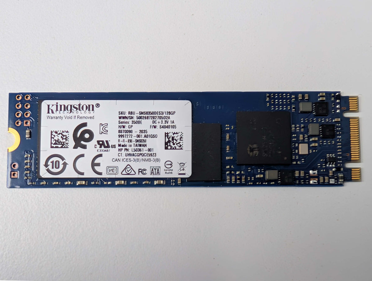 Kingston 128GB M.2 2280 SATA III SSD Solid State Drive L50361-001 350DE Series