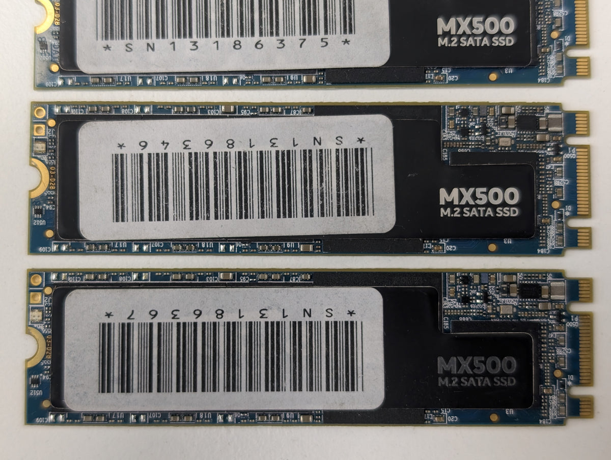 Crucial MX500 250GB M.2 2280 SATA III Solid State Drive SSD CT250MX500SSD4 Lot