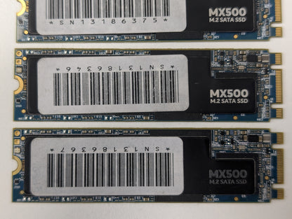 Crucial MX500 250GB M.2 2280 SATA III Solid State Drive SSD CT250MX500SSD4 Lot