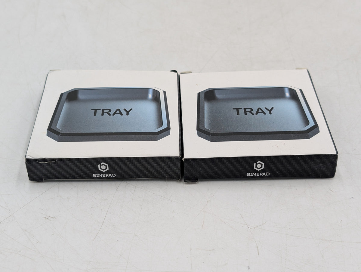 New Binepad Tray V1.0 Solid Aluminum Keyboard Parts Upgrade Trays 2-Pack Silver