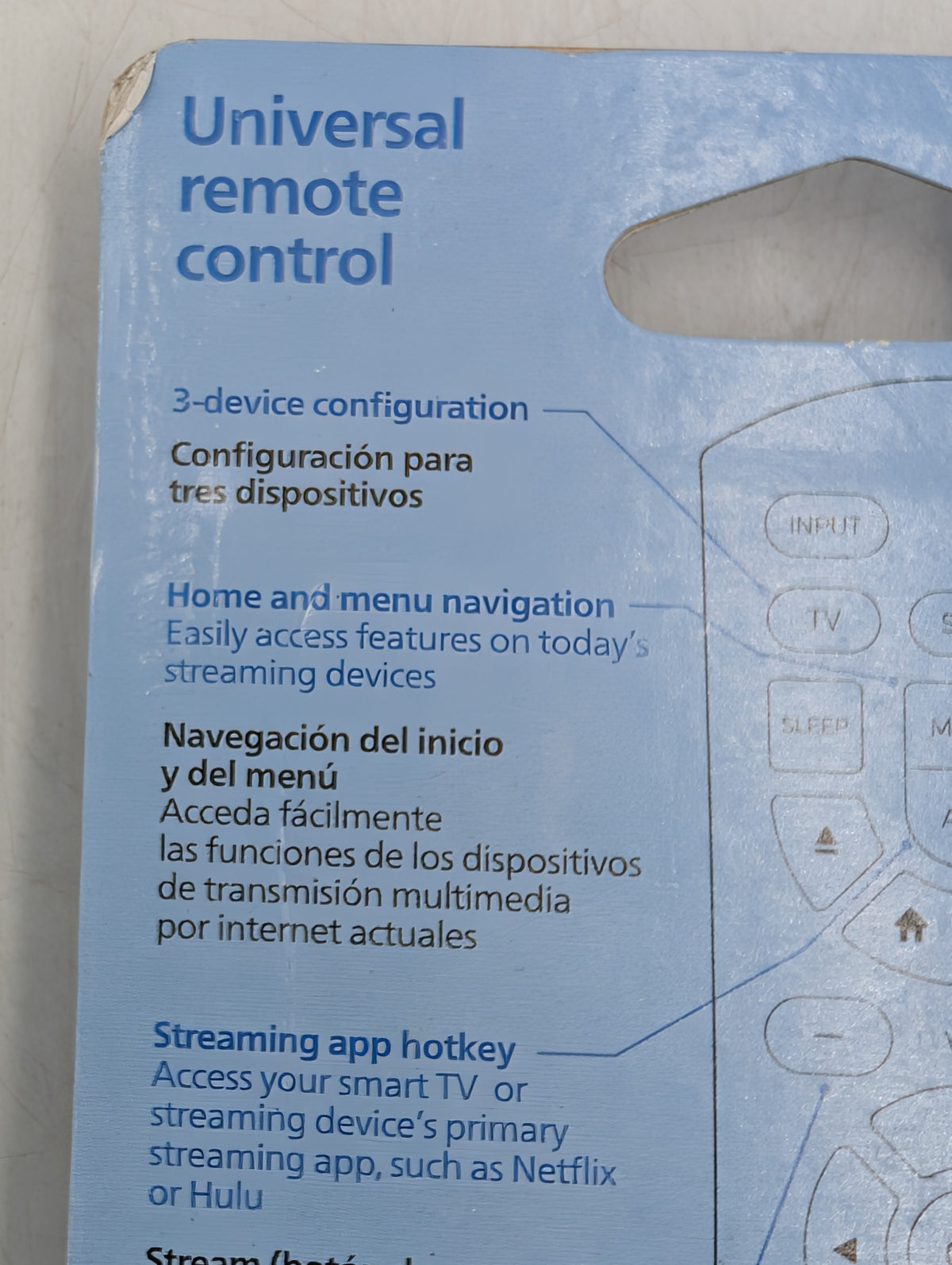New Philips SRP4322B 3-Device Audio/Video Universal Remote Control SRP4322B/27