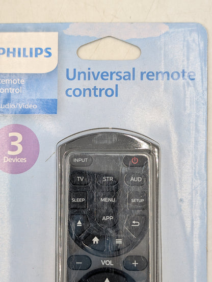 New Philips SRP4322B 3-Device Audio/Video Universal Remote Control SRP4322B/27