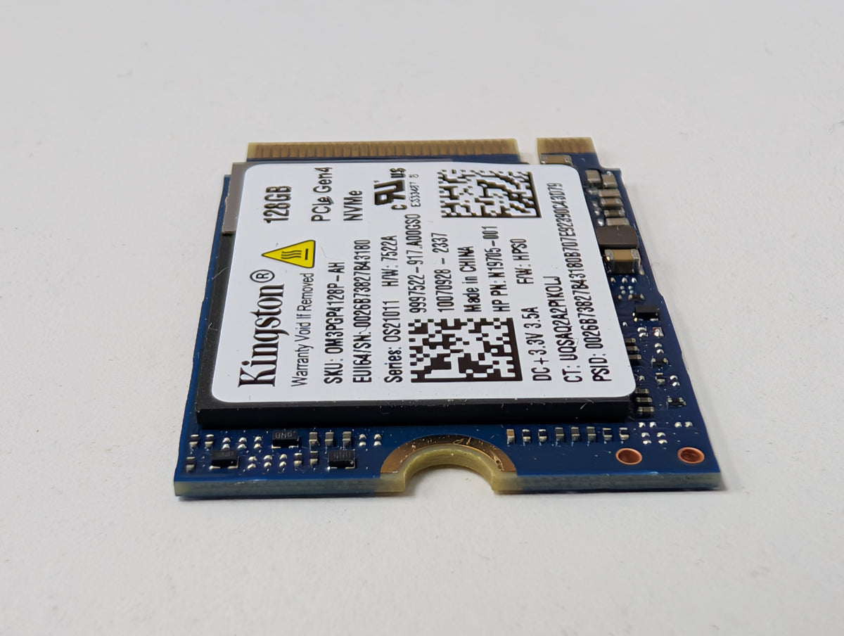 Kingston 128GB NVMe M.2 2230 PCIe Gen4 SSD HP N19705-001 OM3PGP4128P-AH OEM Part