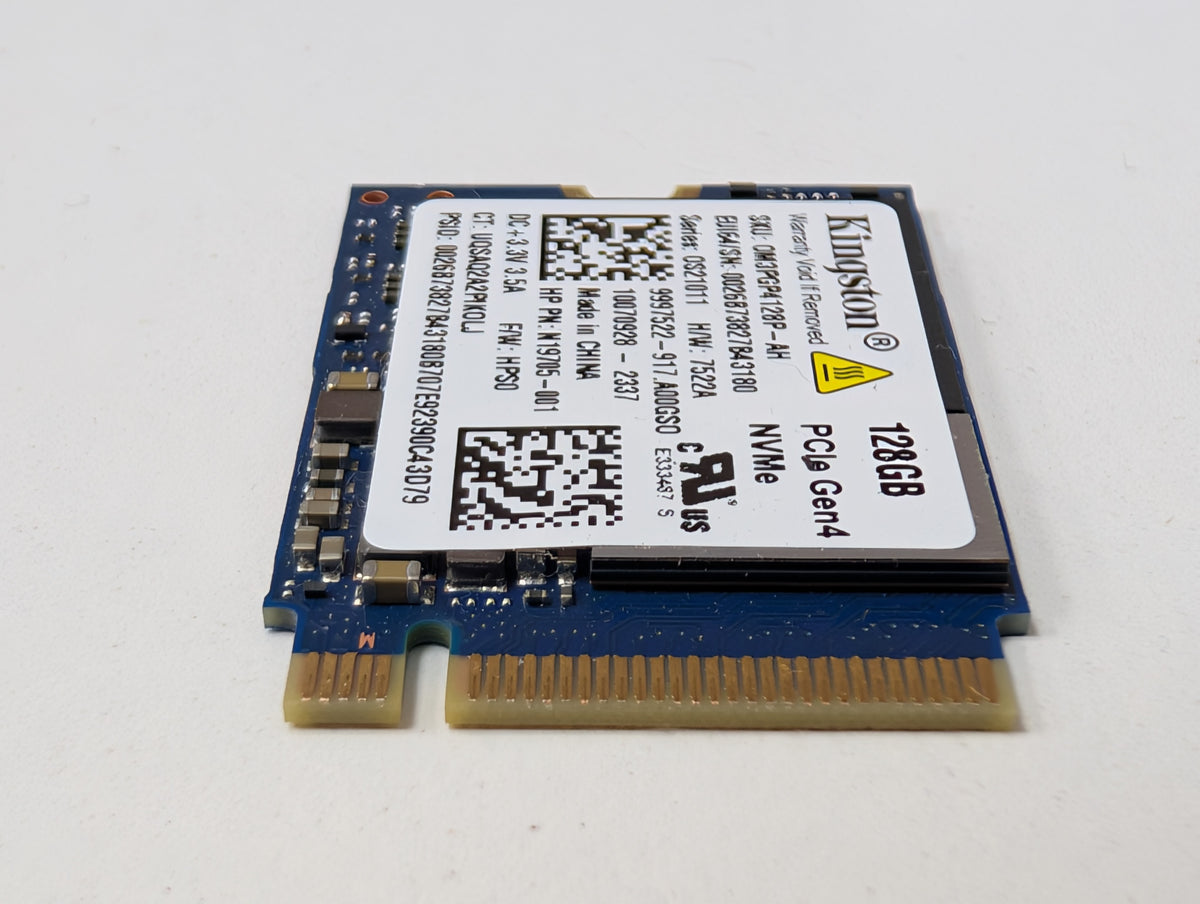 Kingston 128GB NVMe M.2 2230 PCIe Gen4 SSD HP N19705-001 OM3PGP4128P-AH OEM Part